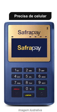Maquininha SafraPay Mini | Bluetooth