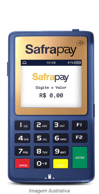 Máquina SafraPay Slim | 3G sem bobina