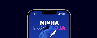 Telas de celulares vendendo produtos pela internet